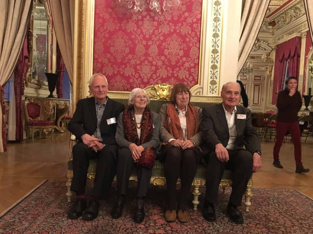 »Mémoires à 4 voix« 2019 im Rathaus Lyon: Rechts sitzen Jean-Michel Gaussot und Barbara Brix (Foto: Christine Eckel, KZ-Gedenkstätte Neuengamme).