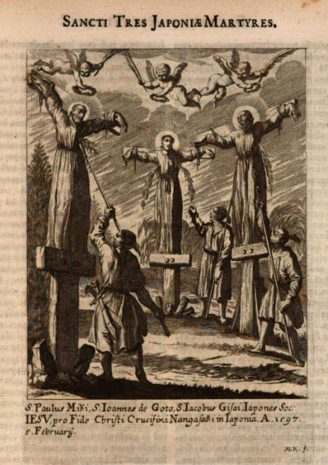 Aus dem Martyrologium „Societas Jesu Usque Ad Sanguinis […]“ (1675) des böhmischen Jesuiten Mathias Tanner (1630–1692)